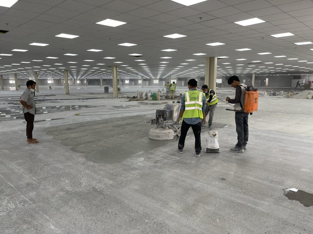 Giải pháp tăng cứng sàn nhà xưởng