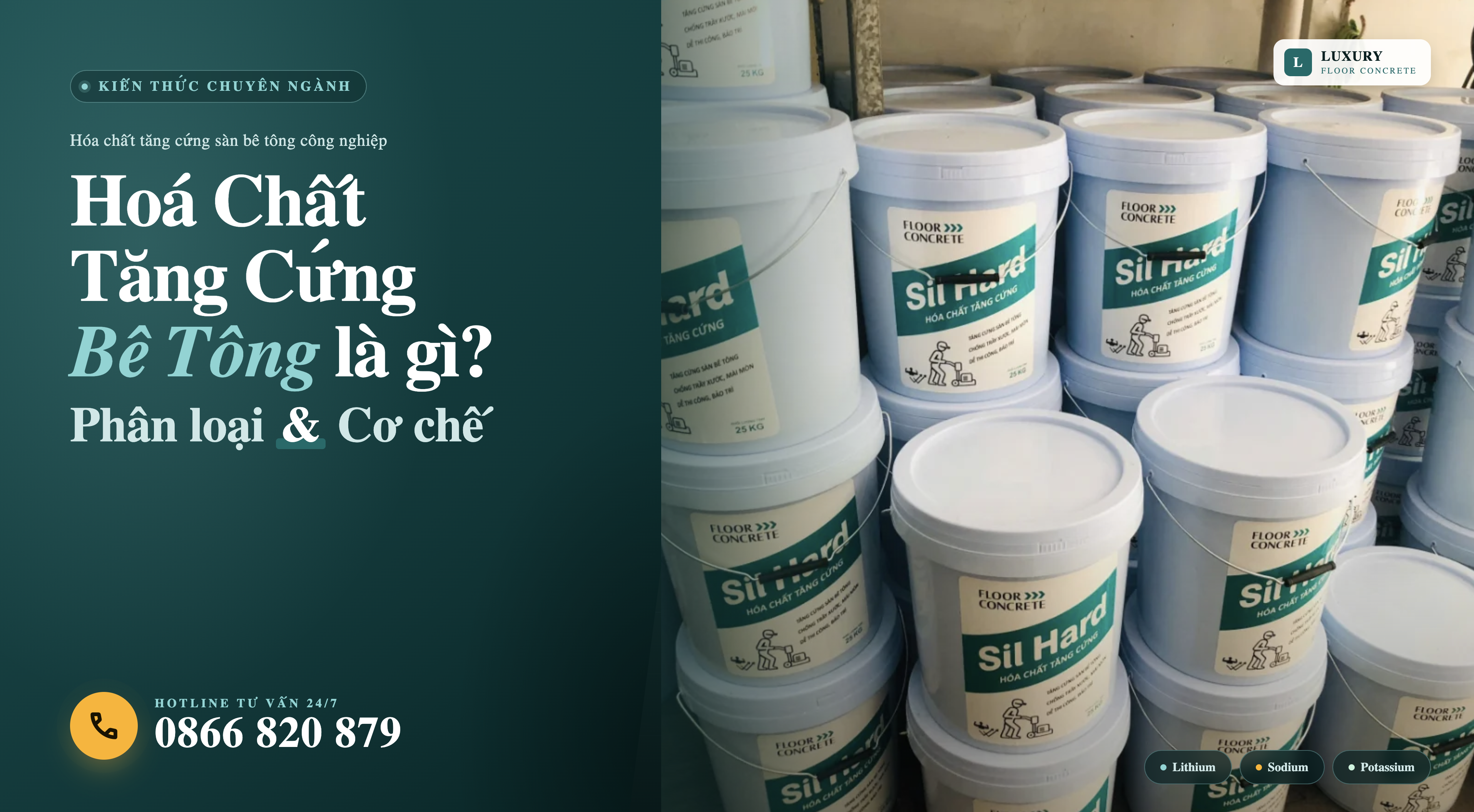 Hóa Chất Tăng Cứng Bê Tông Là Gì? Phân loại & Cơ sở