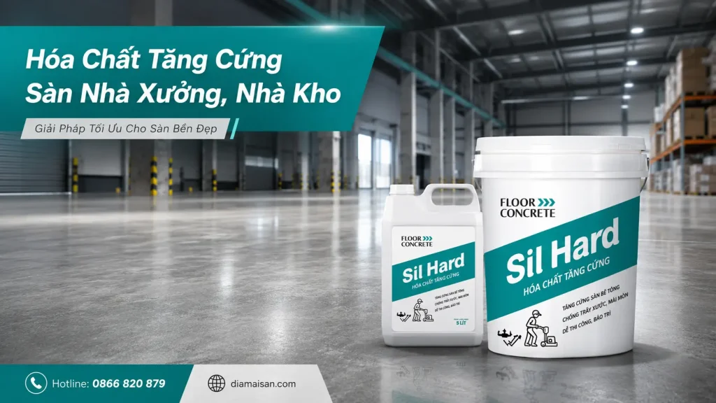 Hóa Chất Tăng Cứng Sàn Nhà Xưởng, Nhà Kho