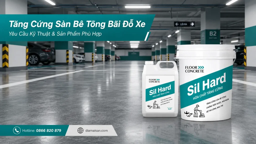 tăng cứng bãi đỗ xe